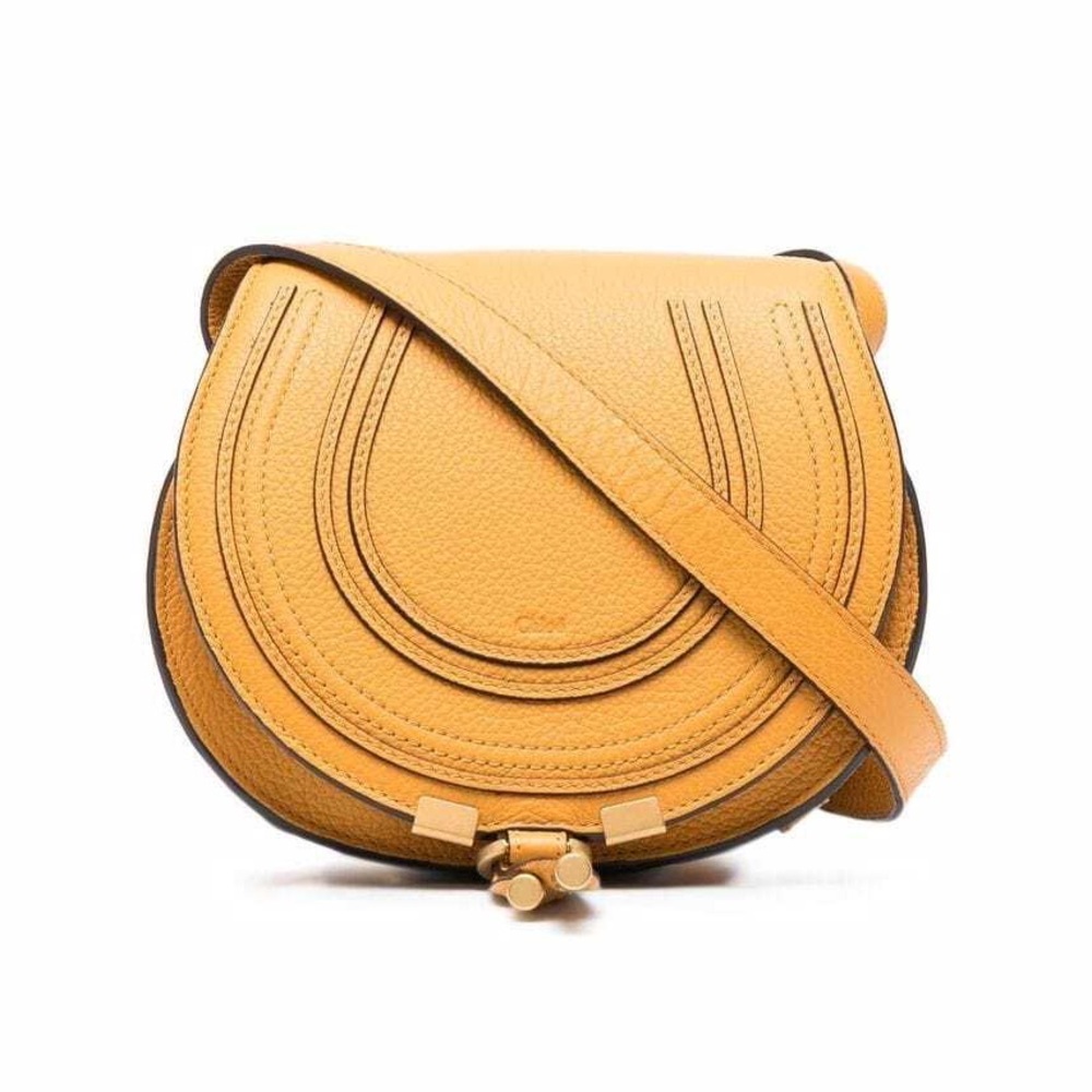 Chloé Small Marcie Crossbody Bag in Yellow (100% authentic)